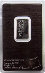 5g Platinum Bar | Valcambi | KHM