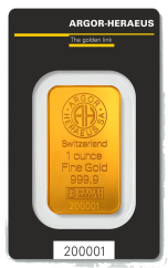 Investiční zlato Argor Heraeus 1OZ 31.1 g | KHM