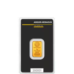Investiční zlato 5g Gold Bar | Argor-Heraeus | Kinebar | KHM