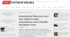 Napsali o nás - Nová Večerní Praha