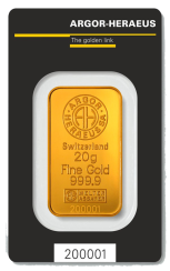 Investiční zlato Argor Heraeus 20 g | KHM