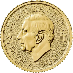 1/10 oz Britannia Charles III Gold Coin | 2024 | KHM