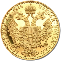 Zlatá mince 1 DUKÁT František Josef I. 1915 | KHM