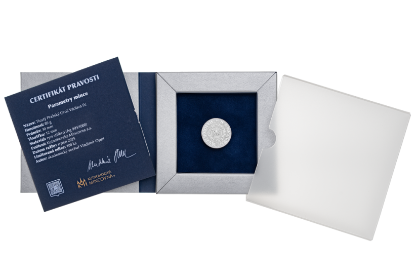 Tlustý Pražský Groš Václava IV. | KHM k výročí 725. let ražby