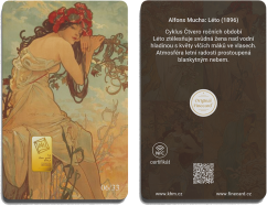 Finecard - Alfons Mucha - Čtvero ročních období - Limitovaná zlatá edice | KHM