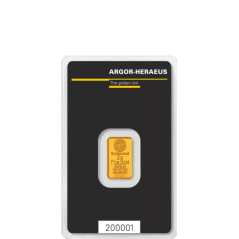 Investiční zlato 2g Gold Bar | Argor-Heraeus | Kinebar | KHM