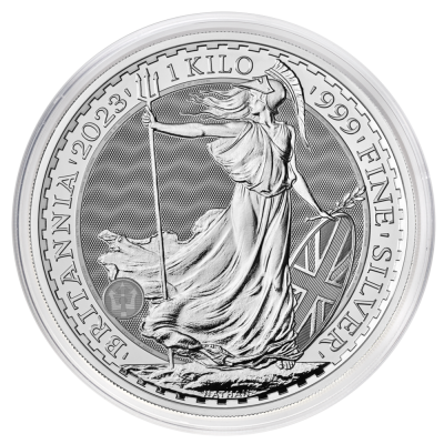 Stříbrná mince 500GBP 1000g Britannia Charles III 2023