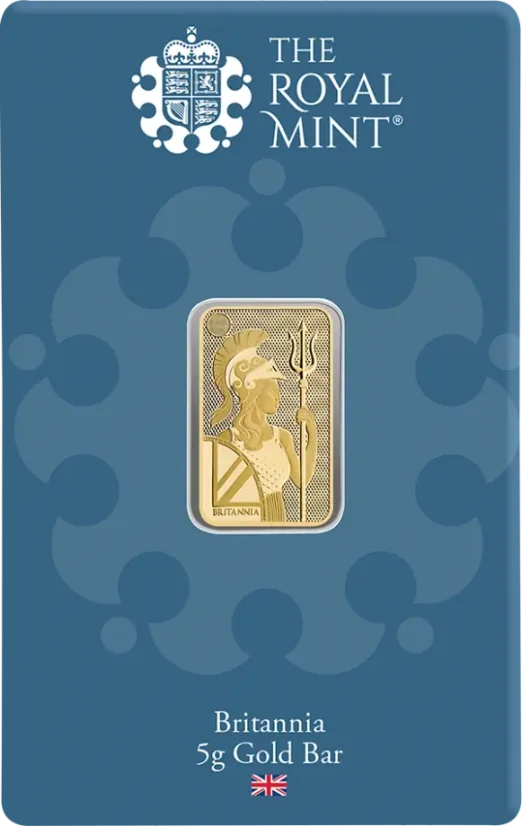 5g Britannia Gold Bar | Royal Mint | KHM