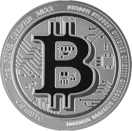 1 oz Silver Coin Bitcoin | KHM