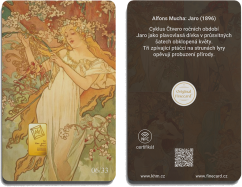Finecard - Alfons Mucha - Čtvero ročních období - Limitovaná zlatá edice | KHM