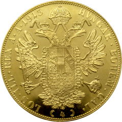Zlatá mince 4 DUKÁT František Josef I. 1915 | KHM