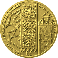Pamětní Zlatá mince 5000 Kč Olomouc 2024 - ČNB - Proof | KHM