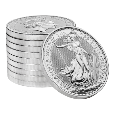 Stříbrná mince 2GBP 1 OZ Britannia Charles III 2023