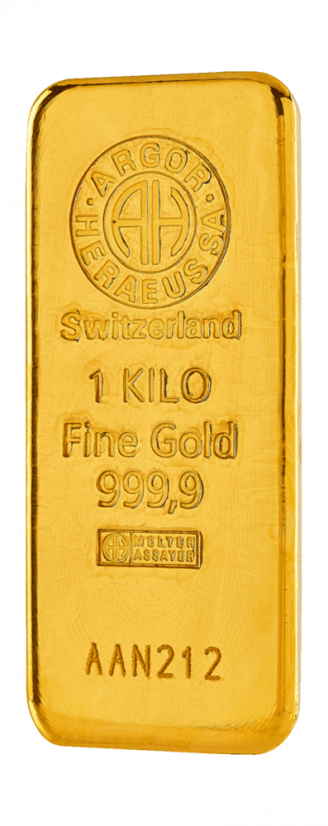 Zlatý slitek Argor Heraeus 1000 g | KHM