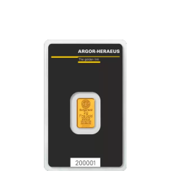 Investiční zlato 2g Gold Bar | Argor-Heraeus | Kinebar | KHM