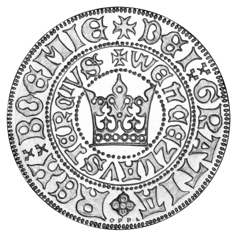 Tlustý Pražský Groš Václava IV. | KHM k výročí 725. let ražby