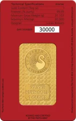 Investiční zlato 1 oz Lunar III Horse Gold Bar | Perth Mint | 2026 | KHM