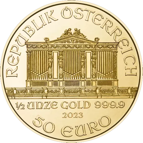 Zlatá mince 50EUR Wiener Philharmoniker 1/2 OZ | KHM
