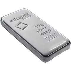 1 Kilo Silver Bar | Valcambi | KHM