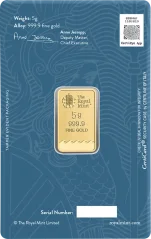 5g Britannia Gold Bar | Royal Mint | KHM
