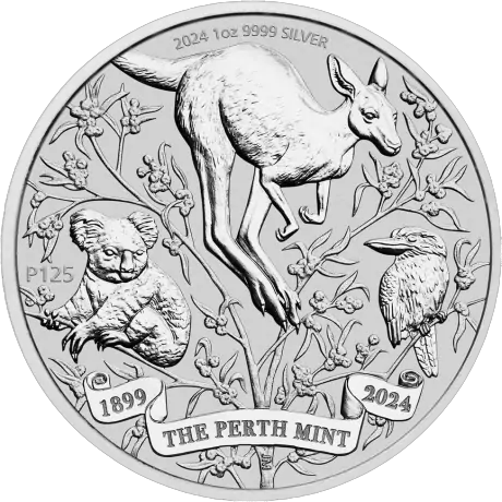 1 oz Perth Mint 125th Anniversary Platinum Coin | 2024 | KHM