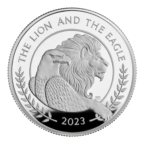 2 oz The Lion and The Eagle | Royal Mint | 2023 | KHM