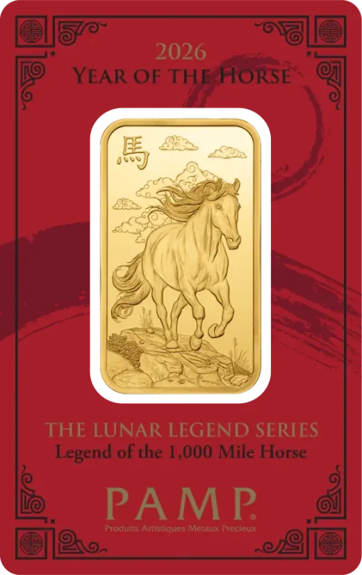 Investiční zlato 1 OZ 31.1 g | PAMP | Year of the Horse (1000 miles) | 2026