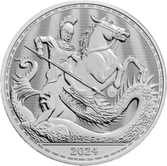1 oz St George and the Dragon Silver Coin | 2024 | KHM