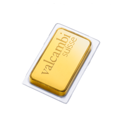 Investiční zlato 250g Gold Bar | Valcambi | Minted | KHM