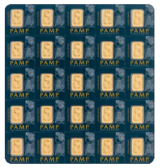 Investiční zlato 25 x 1g PAMP Multigram Gold Bar | KHM