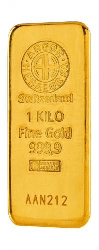 Zlatý slitek Argor Heraeus 1000 g | KHM