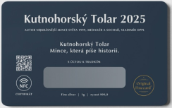 Finecard - Kutnohorský Tolar 2025 - Limitovaná stříbrná edice | KHM