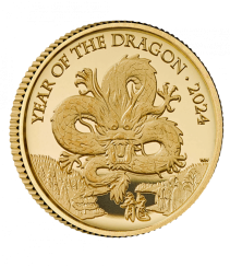 1/40 oz Lunar Dragon Gold Proof Coin | 2024 | The Royal Mint | KHM