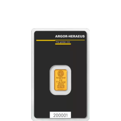 Investiční zlato 2g Gold Bar | Argor-Heraeus | Kinebar | KHM