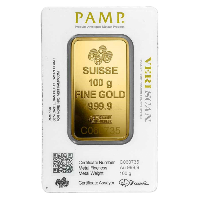 Investiční zlato 100g | PAMP Fortuna 
