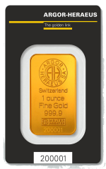 Investiční zlato Argor Heraeus 1OZ 31.1 g | KHM