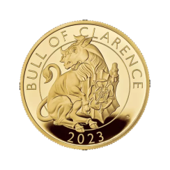 1 oz Tudor Beasts The Bull of Clarence Gold Coin | Proof | 2023 | KHM