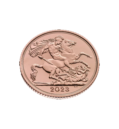 Pamětní zlatá mince, 0.5 GBP Half Sovereign Coronation Charles III Gold Coin | 2023 | KHM