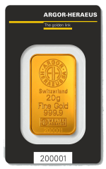 Investiční zlato Argor Heraeus 20 g | KHM