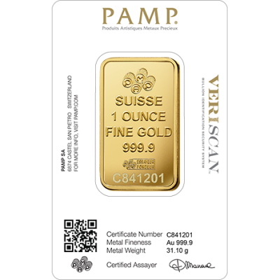Investiční zlato 1 OZ 31.1 g | PAMP Fortuna
