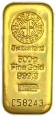 Investiční zlato Argor Heraeus 500 g | KHM