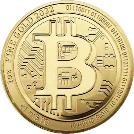 1 oz Gold Coin Bitcoin | KHM