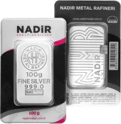100g Silver Bar | Nadir Metal Rafineri | Minted | KHM