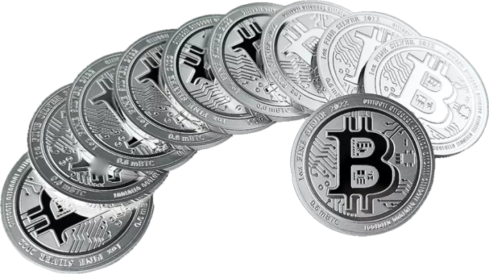 1 oz Silver Coin Bitcoin | KHM