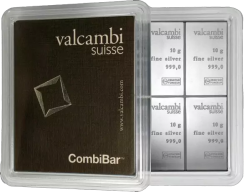 Investiční stříbro 10 x 1/10 OZ CombiBar® | Silver | Valcambi | KHM