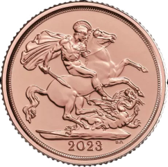 Investiční zlatá mince, Quarter Sovereign Coronation Charles III | 2023 | KHM