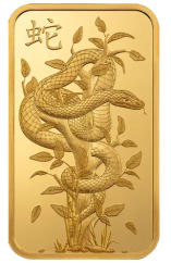 Investiční zlato 1 OZ 31.1 g Lunar White Snake Gold Bar | 2025 | KHM