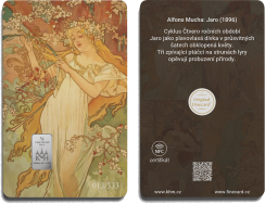 Finecard - Alfons Mucha - Čtvero ročních období - Limitovaná stříbrná edice | KHM