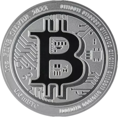 1 oz Silver Coin Bitcoin | KHM