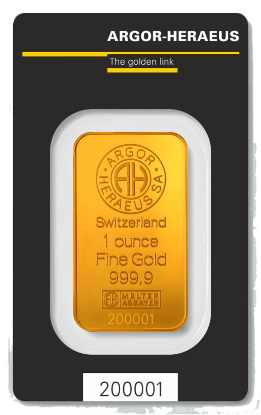 Investiční zlato Argor Heraeus 1OZ 31.1 g | KHM